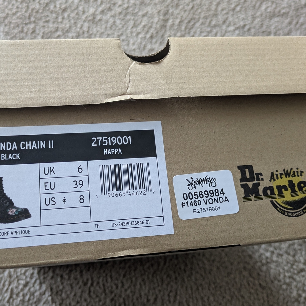 Dr. Martens Black Vonda Chain II Boots